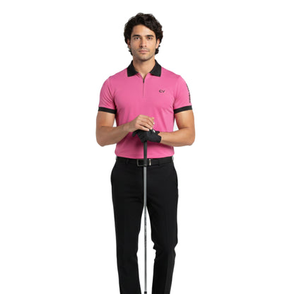 Aaron James Cone Flower Golf Polo