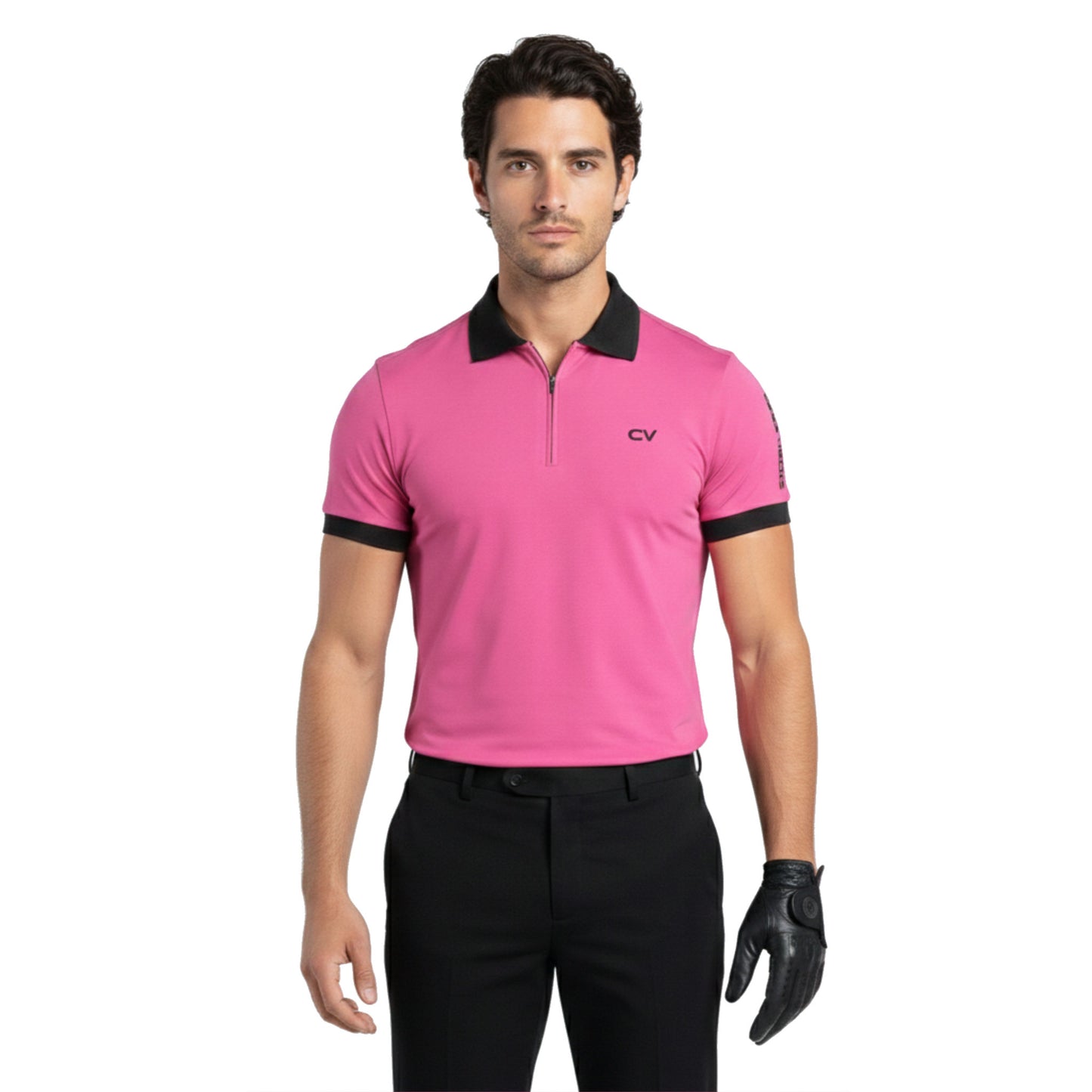 Aaron James Cone Flower Golf Polo